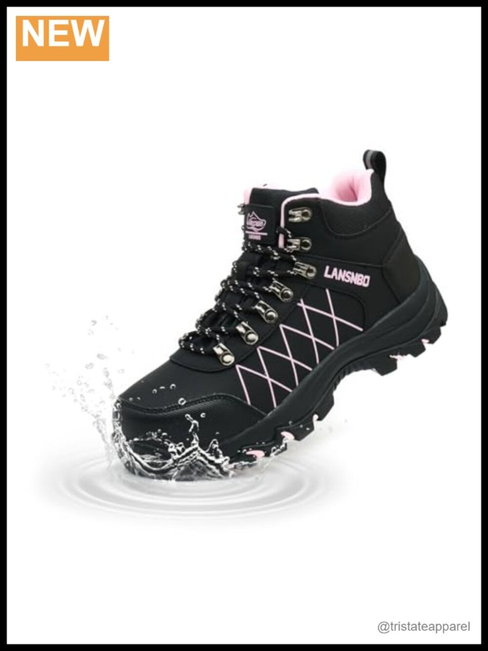 Steel Toe Work Boots for Women Wide Width Waterproof Non Slip Ankle Boots